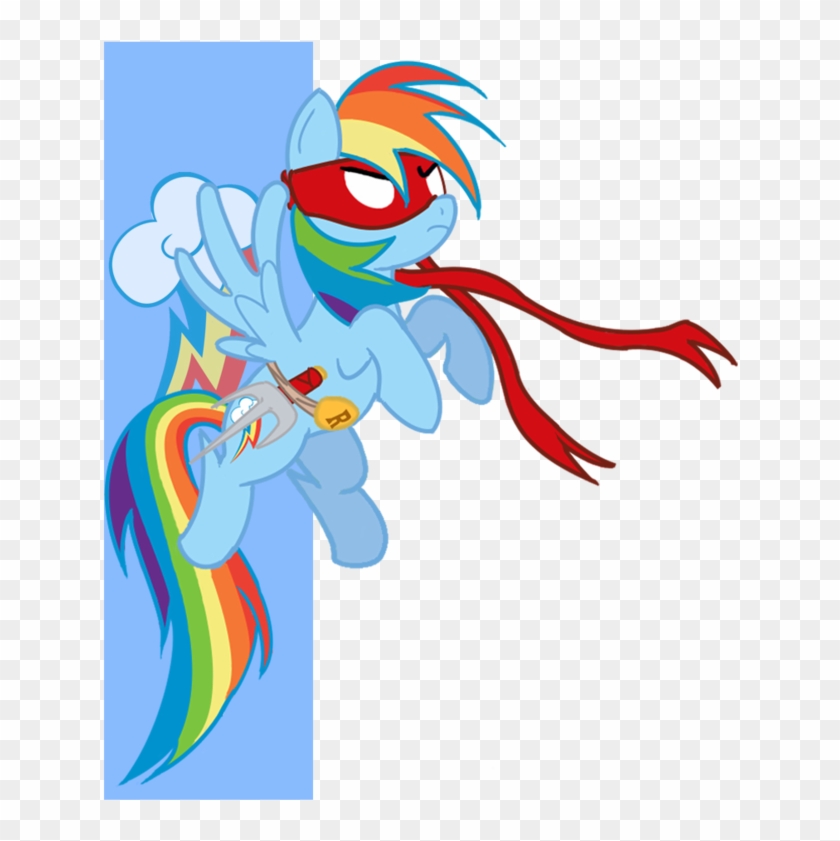 Rainbow Dash Tmnt By Sylvesterkittycat - Mlp Rainbow Dash Tmnt #717384