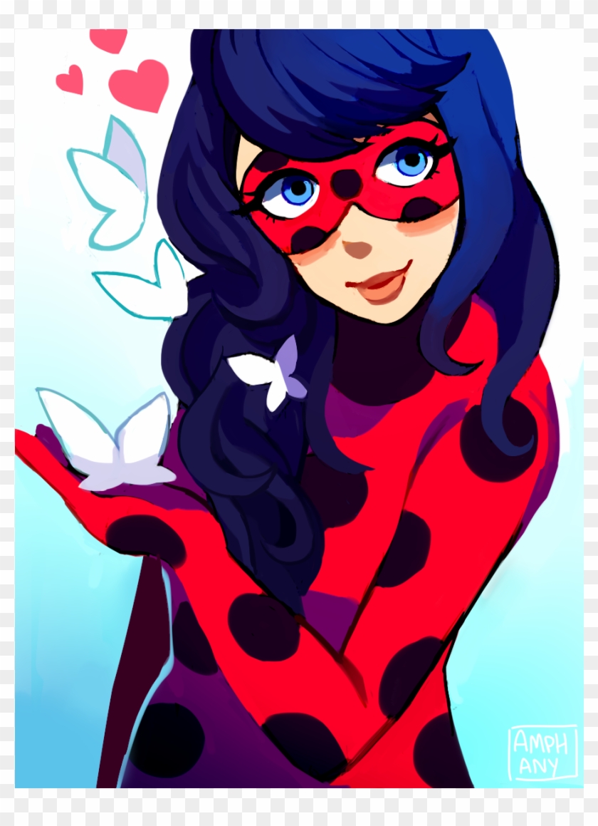 Ladybug With Long Hair~ Progress Video - Marinette - Free Transparent PNG  Clipart Images Download