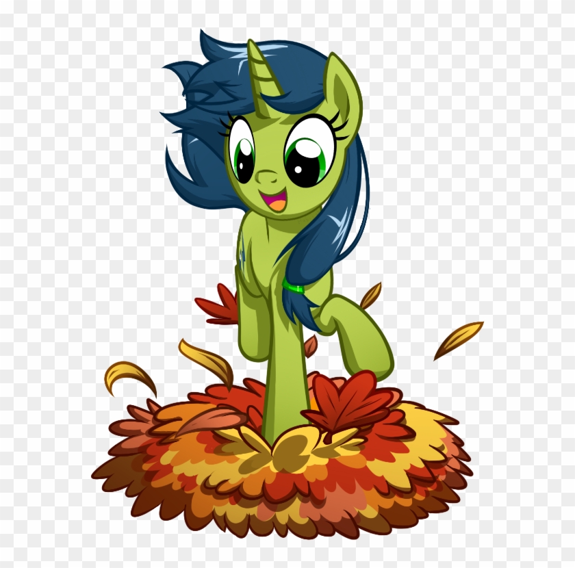 Habijob, Autumn, Cute, Jumping, Leaf Pile, Oc, Ocbetes, - Cartoon #717707