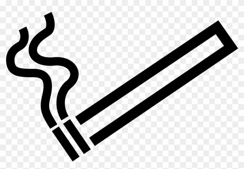 Burning Cigarette Pictogram - No Smoking Sign #717722