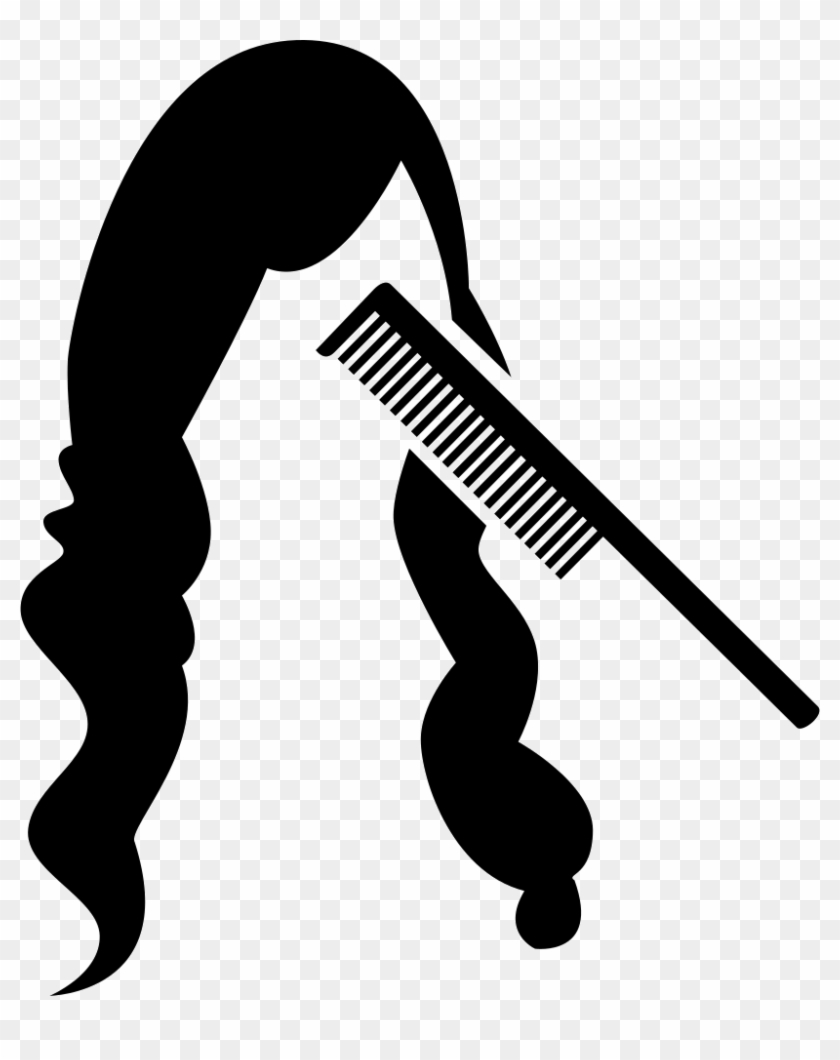 Comb And Long Hair Comments - Comb Hair Icon #717821