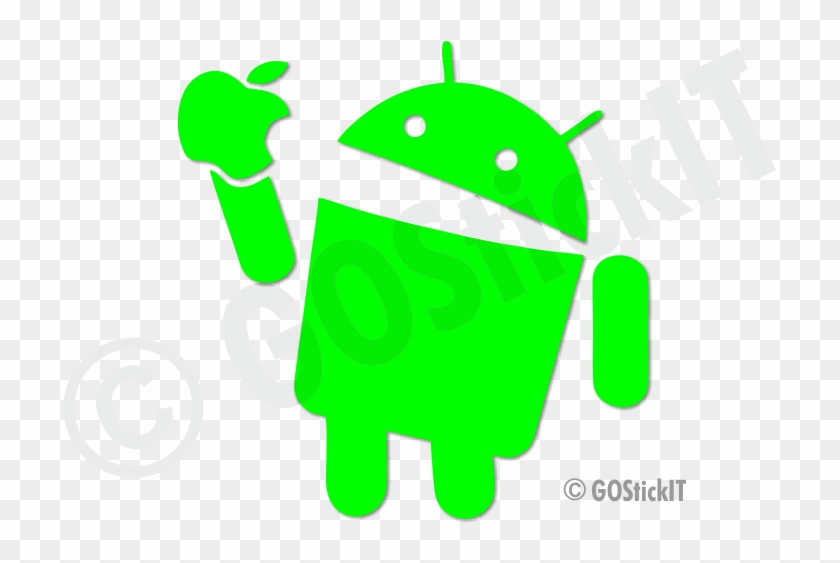 Android Eating Apple Logo - Android Eating Apple #717965
