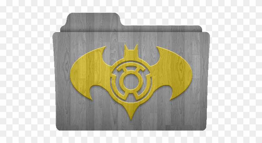 Sinestro Lantern Batman Wooden Folder Icon By Kalel7 - Cool Folder Icons Mac #717999