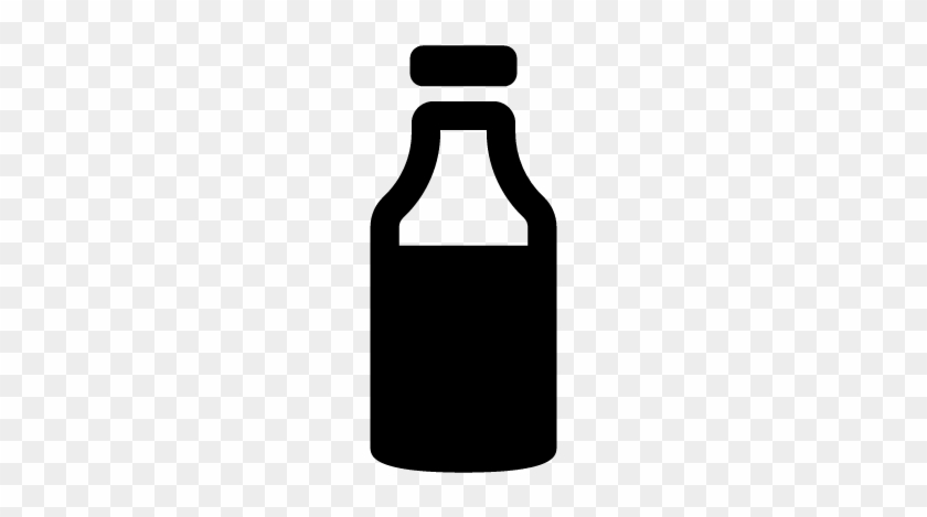 Milk Bottle Vector - Bottle Icon Svg #718020