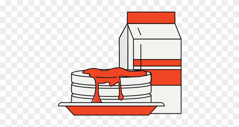 Pancakes And Milk Bottle - Pancakes And Milk Bottle #718042