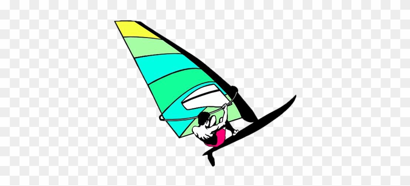 Cartoon Sailing Surfing Sailboat Illustration - Cartoon Sailing Surfing Sailboat Illustration #718147