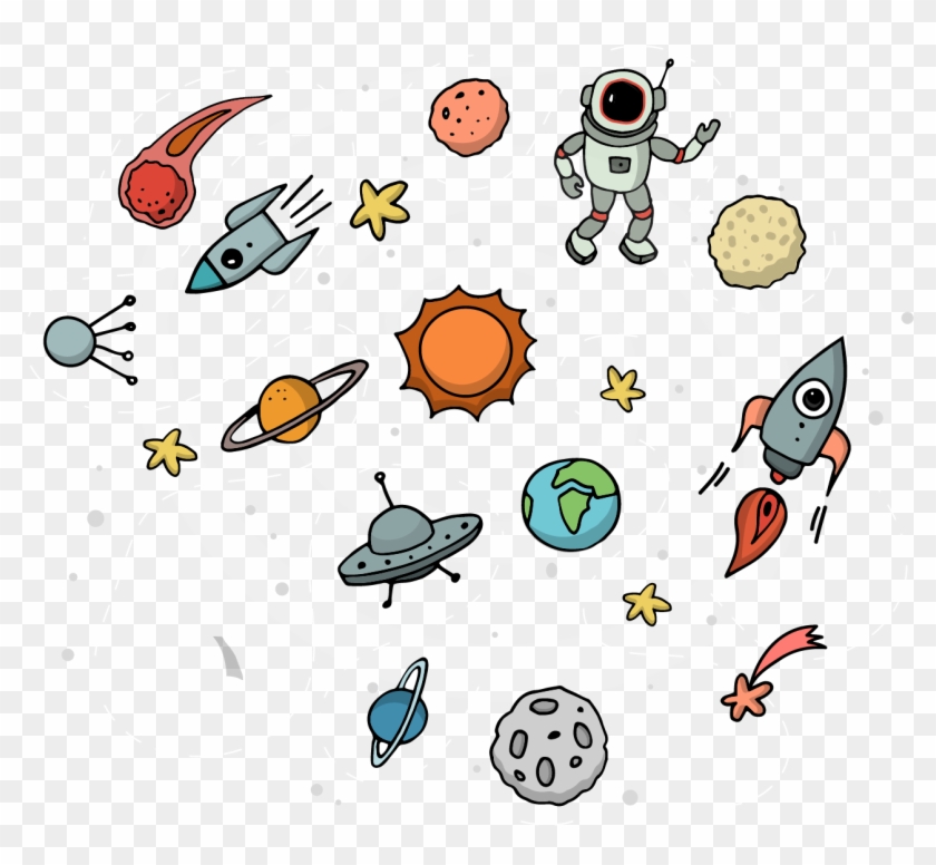 Outer Space Astronaut Illustration - Astronaut Illustration #718182