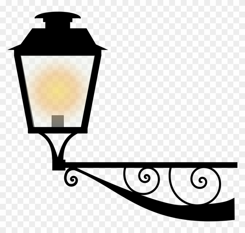 Street Lamp Shinig - Lamp Post Clipart Free #718242