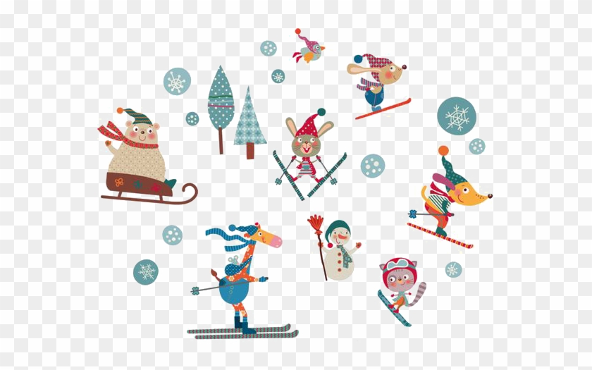 Skiing Drawing Clip Art - Skiing Drawing Clip Art #718313