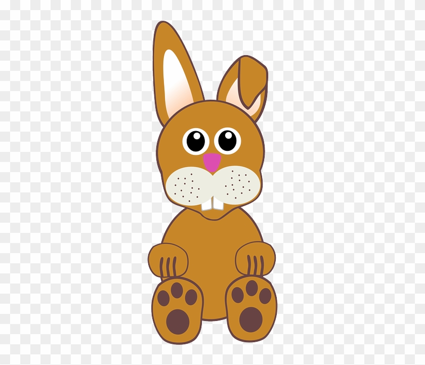 Bunny, Rabbit, Hare, Easter, Cartoon, Comic, Brown - Cartoon Rabbit Face #718390