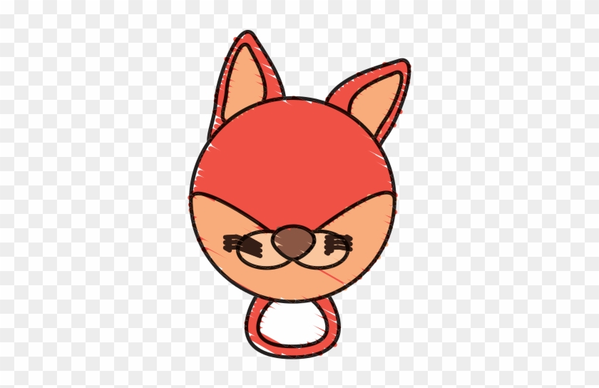 Fox Face Sketch - Vector Graphics #718416