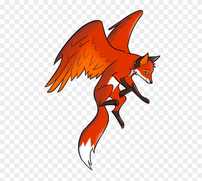 Grace - Fox With Wings Drawing #718445