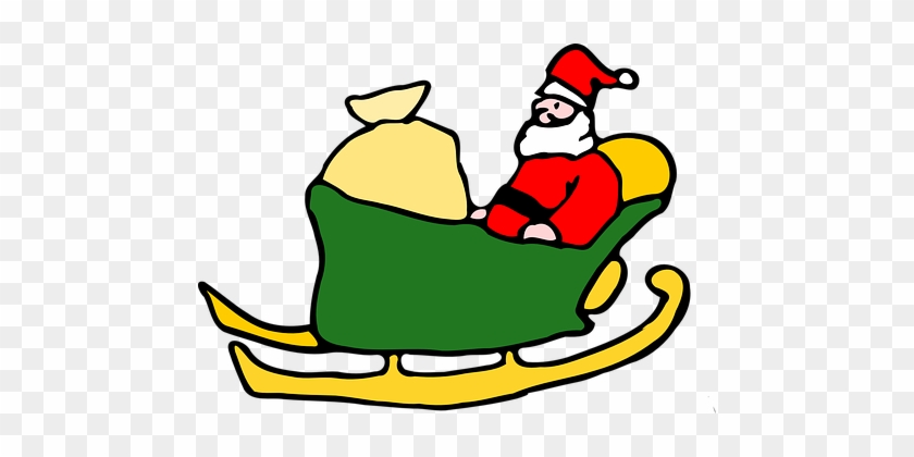 Santa's Sleigh, Santas Sleigh, Santa - Santa On His Sleigh #718453