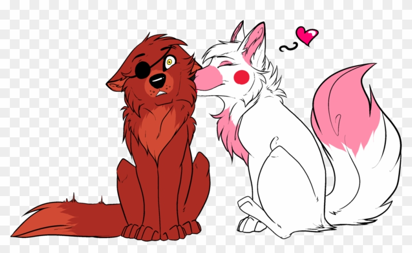 Fox Love By Kingtrashmouth On Deviantart - Mangle E Foxy Desenho #718462