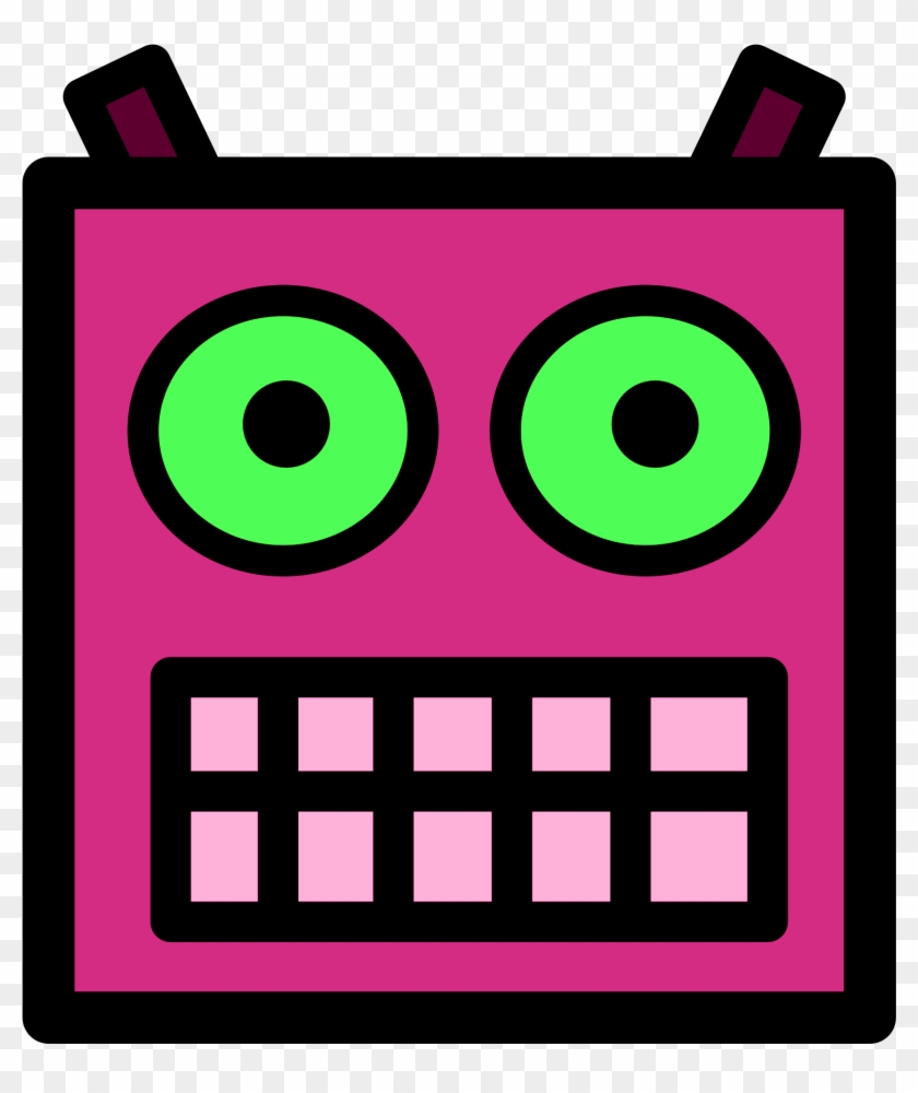 File Pink Or Plum Robot Face With Green Eyes Png Wikimedia - Megaforce - Jameston Thieves/krumm - Download #718516