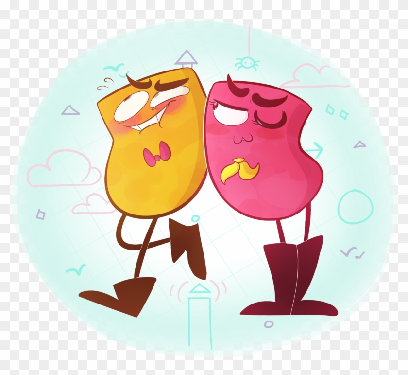 Scribbles And Dipples The New Video Game Icons By Mikky-be - Snipperclips Plus Fanart #718533