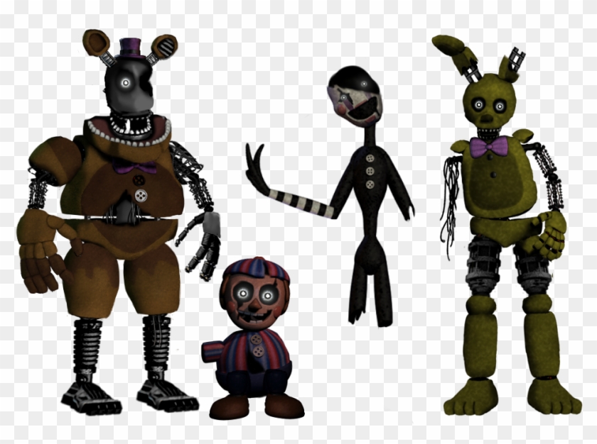 More Ignited Animatronics By Fnaf-fan201 - Tjoc Endo F Red #718614