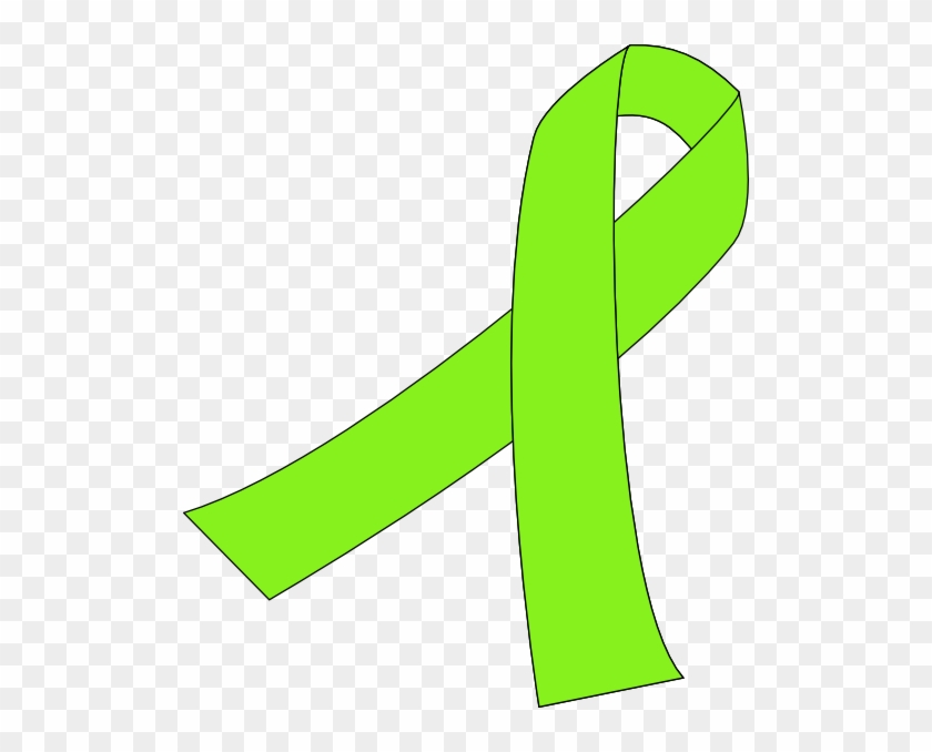 Ribbon For Cancer Clip Art At Clkercom Vector Online - Green Ribbon For Cancer #718669