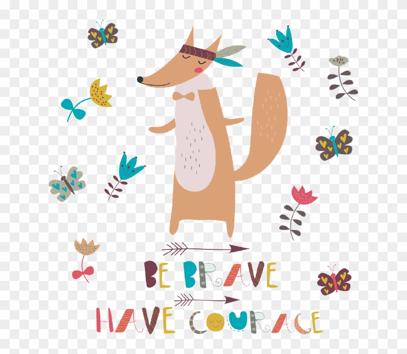 Cartoon Fox Illustration - Cartoon Fox Illustration #718725