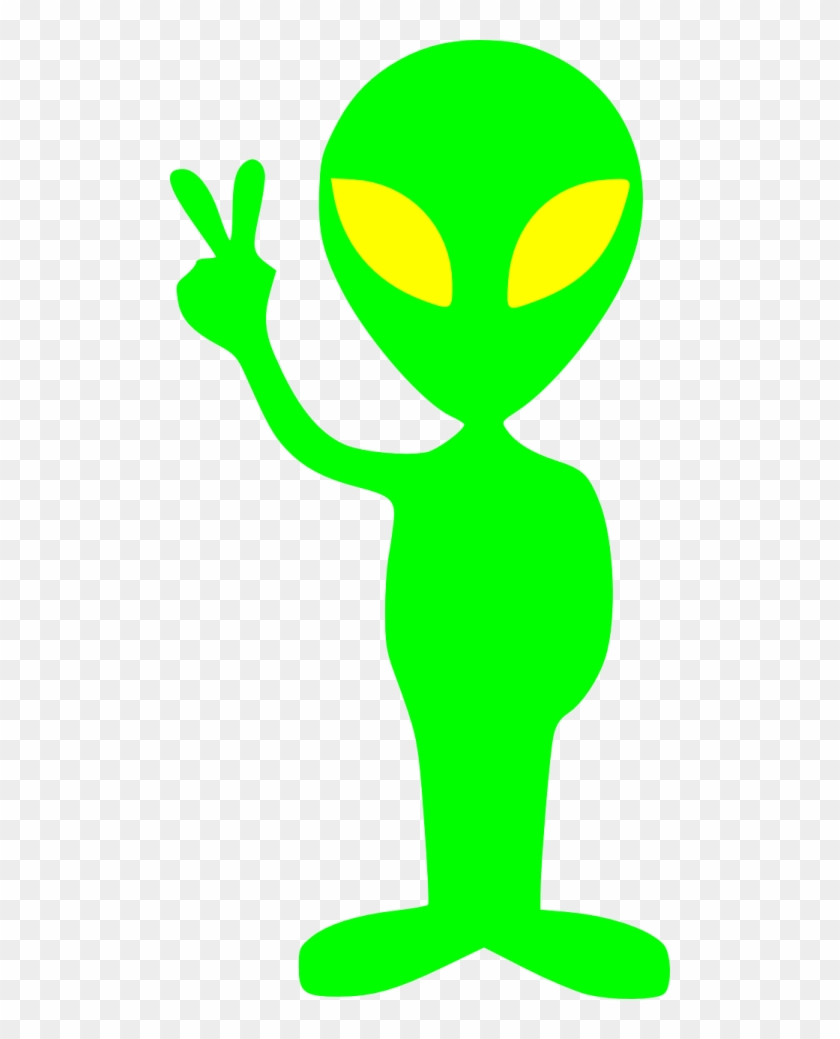 Eyes - Alien Doing Peace Sign - Free Transparent PNG Clipart Images Download
