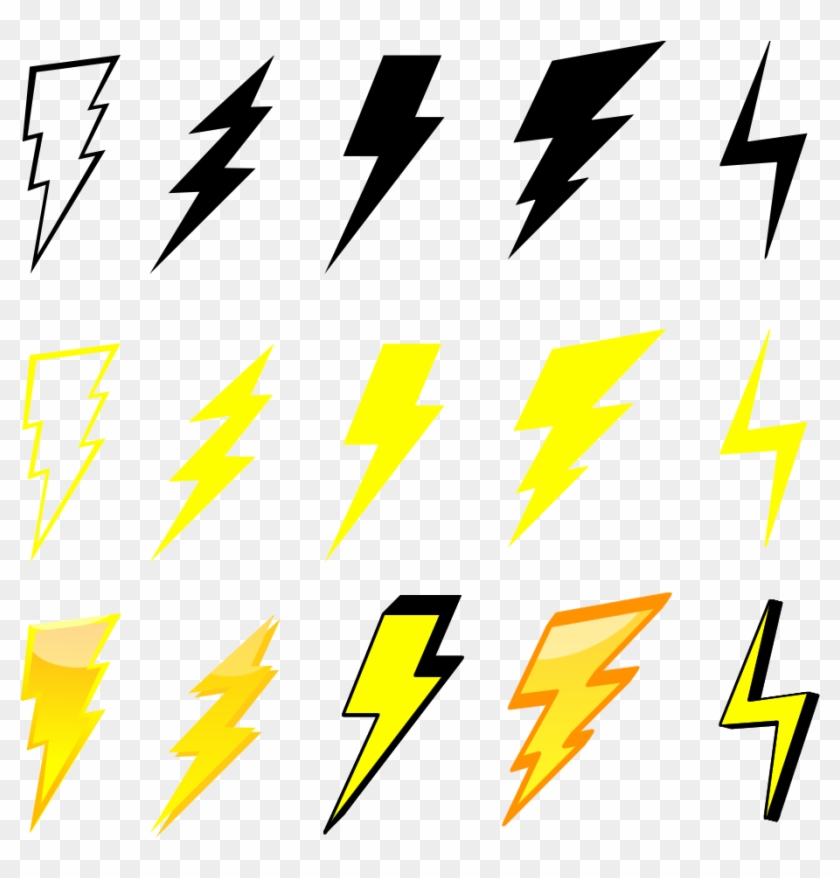 Free Lightning Bolt Graphics Pack - Free Lightning Bolt Vector #718742