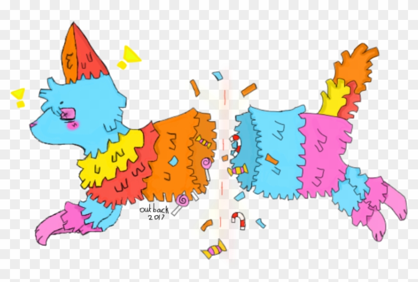 Cat Pinata By Outbacck - Cartoon #718798