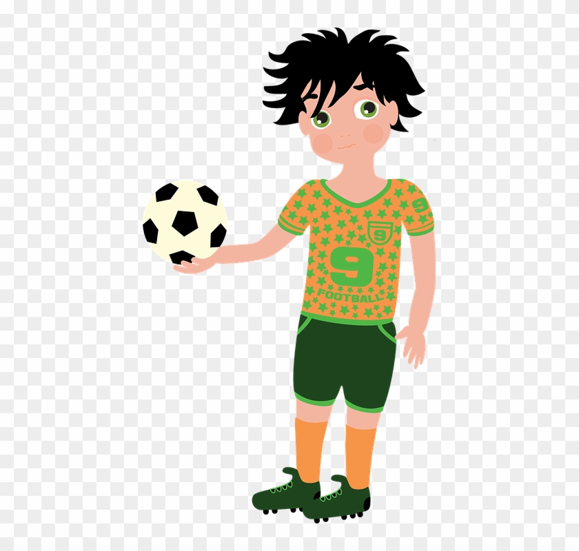 Boy Playing Football Cartoon 19, Buy Clip Art - Deportista Dibujo Png #718851