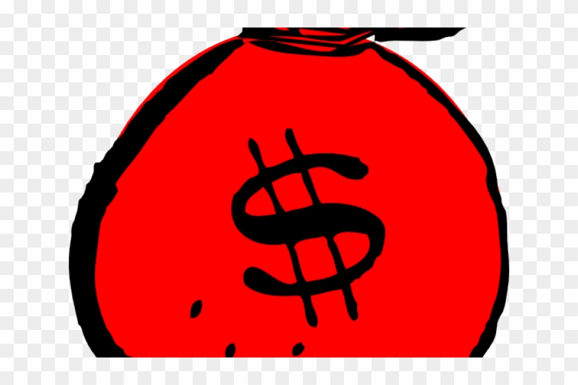 Money Clipart Red - Bag Of Money Clipart #718927