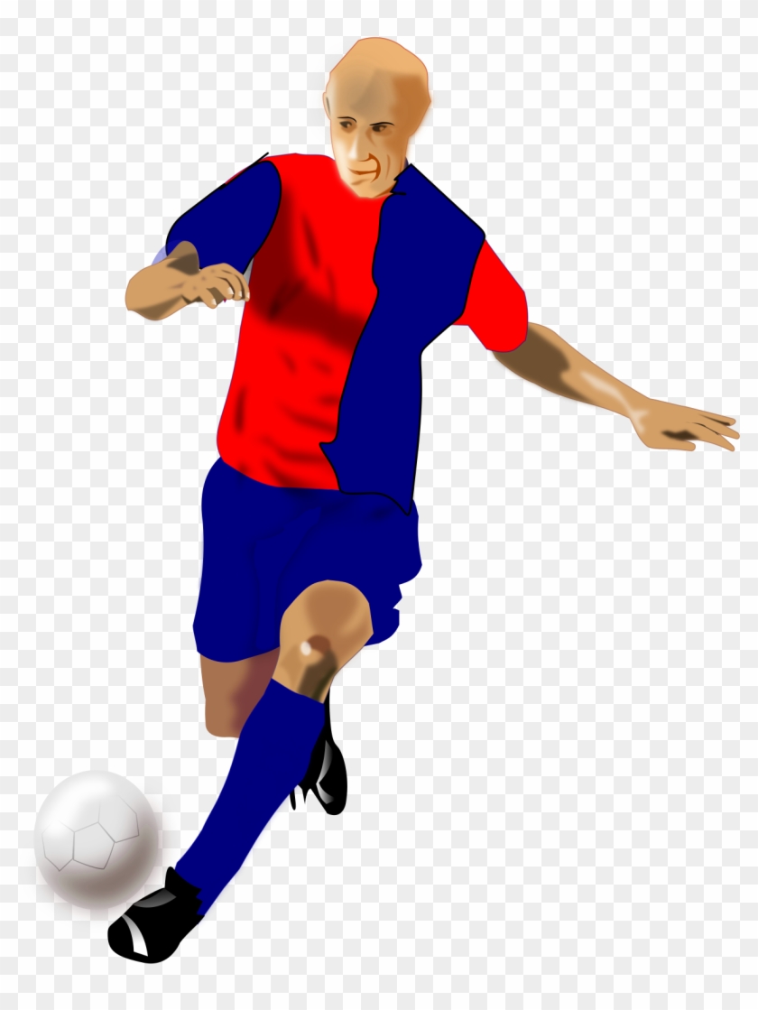 Beautiful Idea Soccer Player Clipart Rossoblu - Soccer Player Clipart #718993