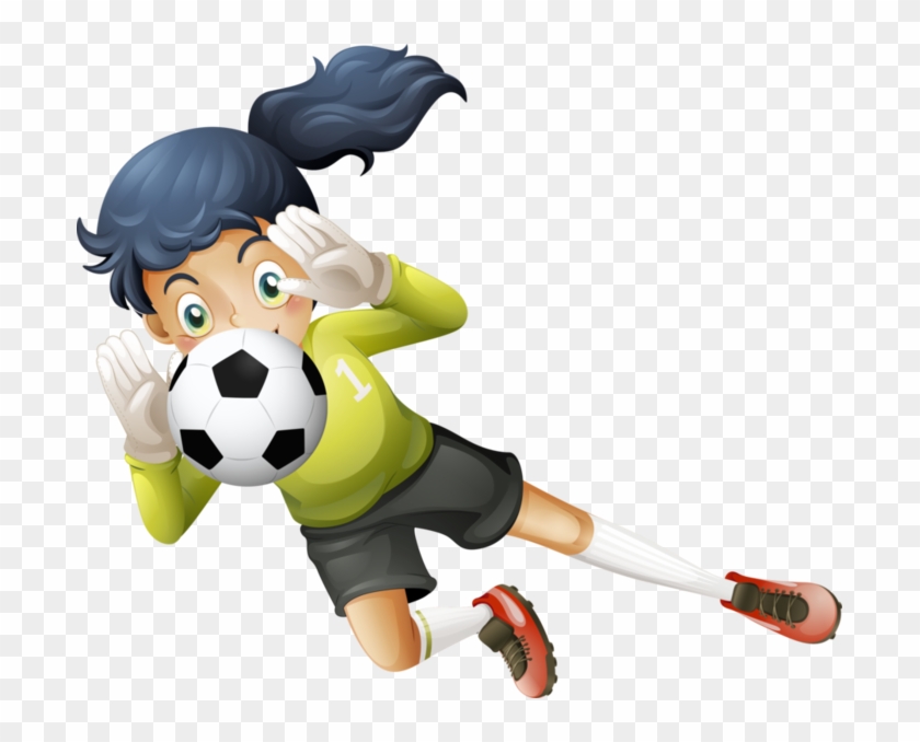 Cricket Clipart Playing 214 Classroom - Girl Soccer Goalie Clipart #719009