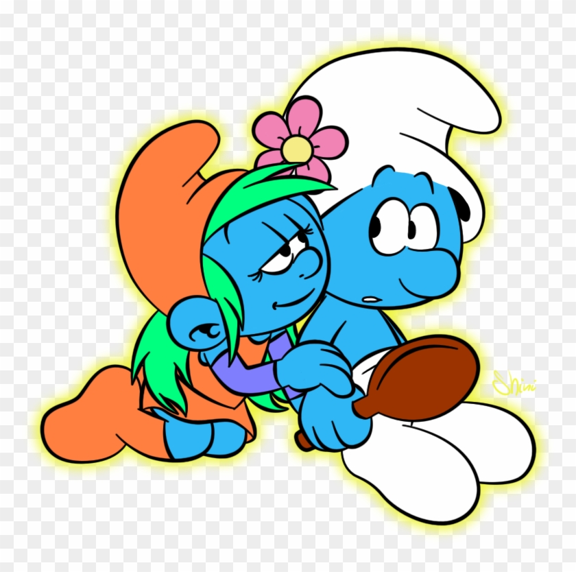 A Minute By Shini-smurf The Smurfs Smurfette Kiss - Scuba Diving #719031