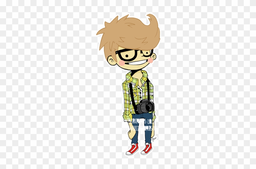 Guy With Camera By Electricpoppers - Cartoon Boy With Camera #719048