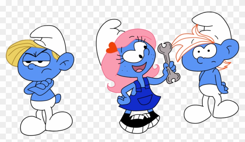 Smurfette Clumsy Smurf Vexy Gutsy Smurf Jokey Smurf - Smurfette Clumsy Smurf Vexy Gutsy Smurf Jokey Smurf #719177