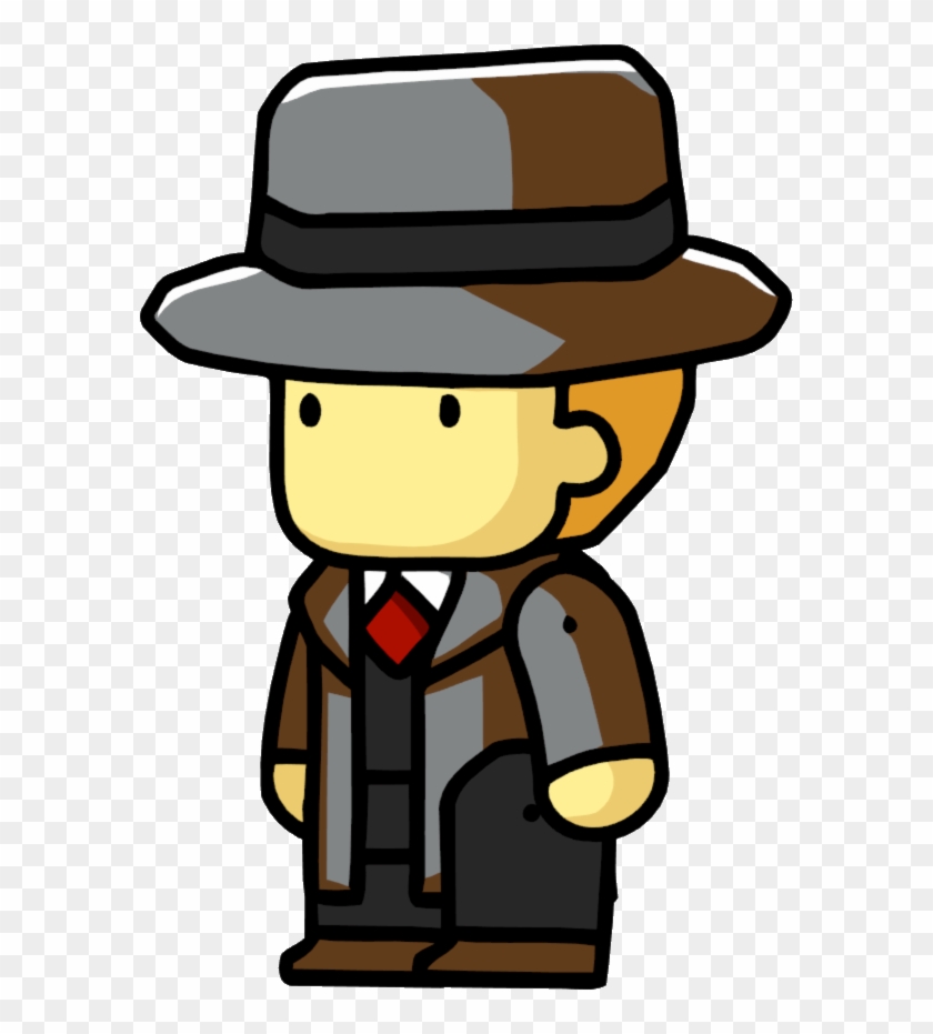 Detective - Scribblenauts Characters Png #719288