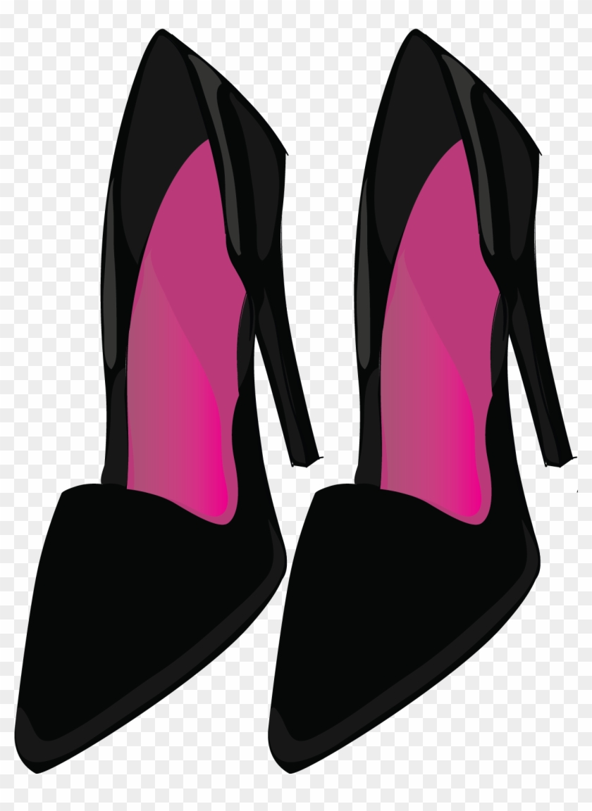 Fashion Girl Clip Art & Digital Paper, Shoes , Lipstick,graphic - Basic Pump #719297