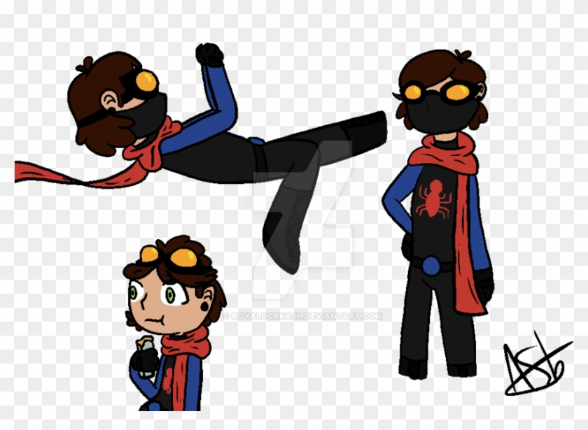 Ninja Spider Man By Royaldorkash - Cartoon #719333