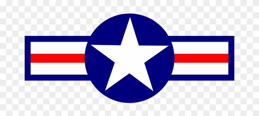 Air, Blue, Military, Plane, Red, Star - Us Air Force Star Logo #719370