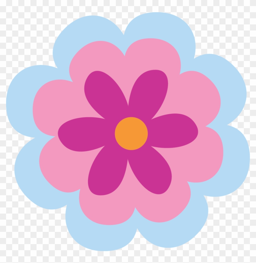 Clipart De Búhos De Colores - Pastel Flower Clipart Png #719695