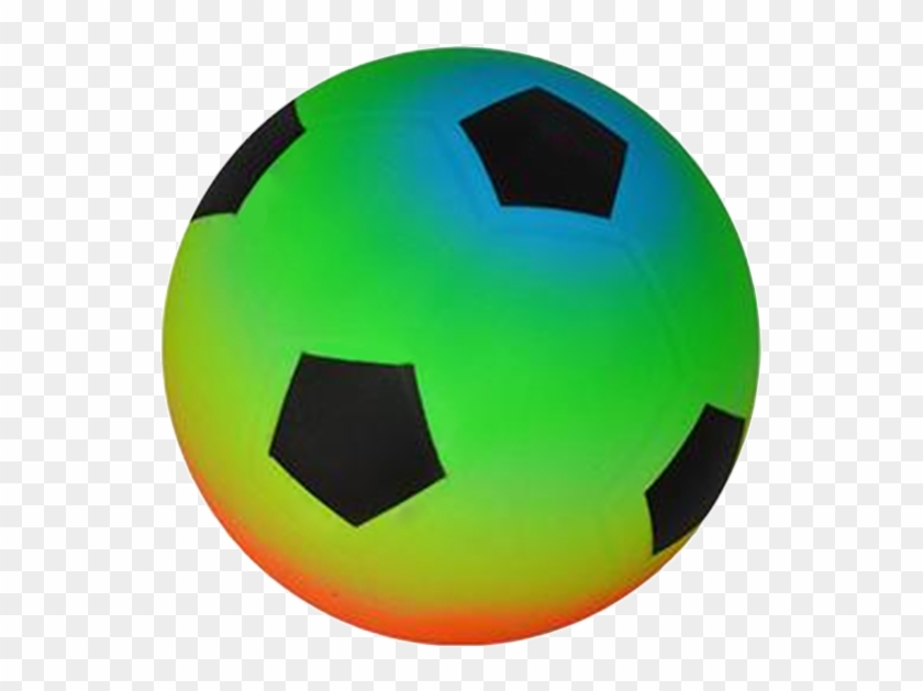 Neon Clipart Soccer Ball - Rainbow Soccer Ball #719709
