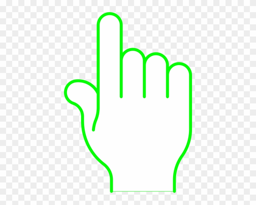 Green Pointing Finger #719814
