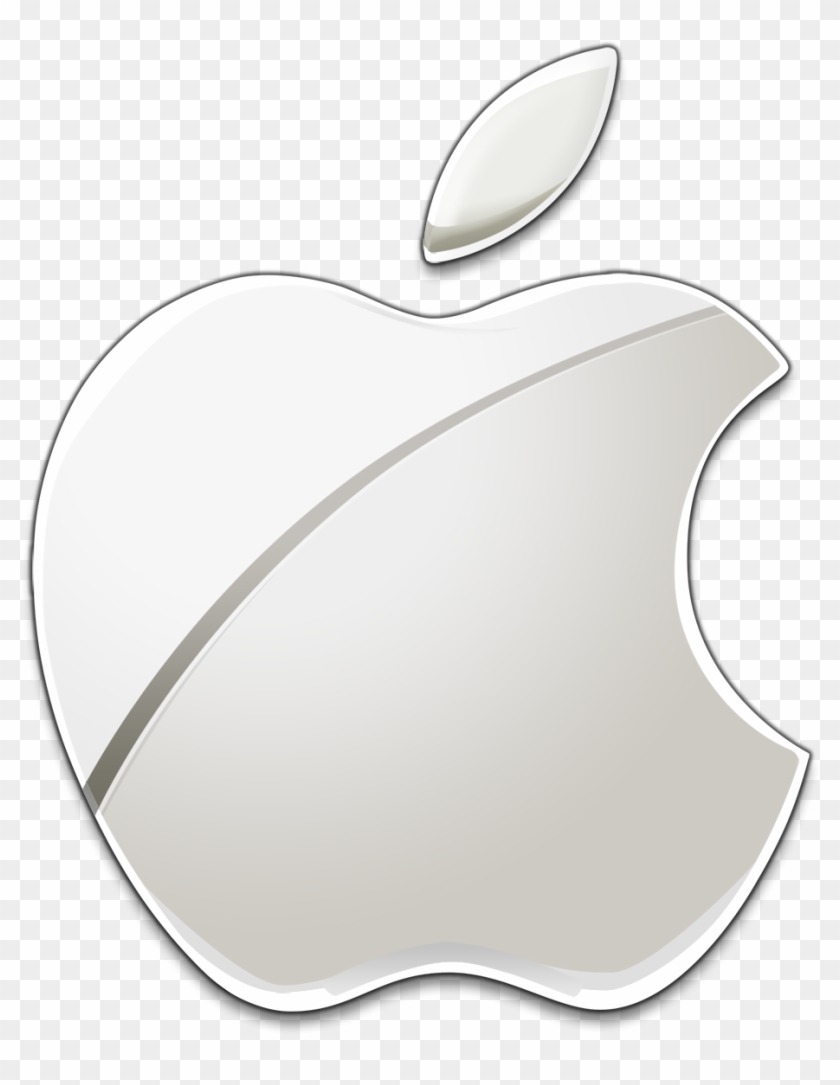 16 White Apple Icon Images White Apple Logo White Apple - Apple Chrome Logo Png #719835