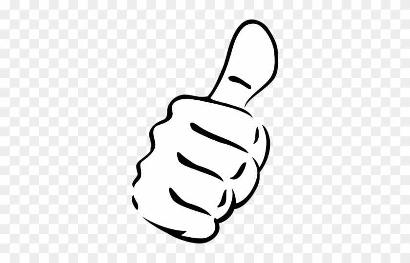 Tilted Thumb - Thumbs Up Clip Art #719843