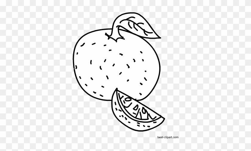 Black And White Orange Clip Art - Clip Art #719941