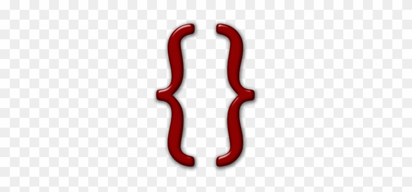 Parentheses Brackets Braces Clipart - Red Bracket Icon #720039