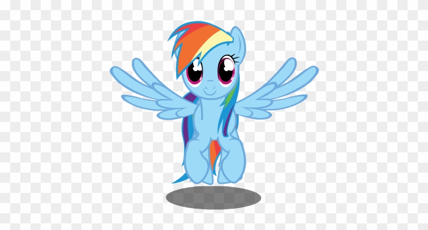 My Little Pony Drawing Rainbow Dash Flying - Mlp Rainbow Dash Front View #720172