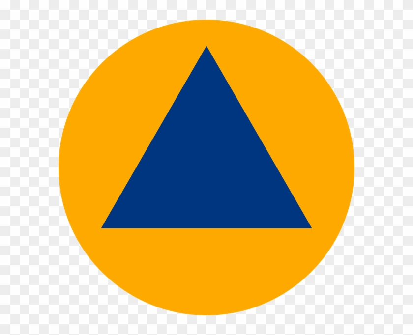 The Modern International Civil Defense Symbol - Civil Defence Ireland Logo #720231