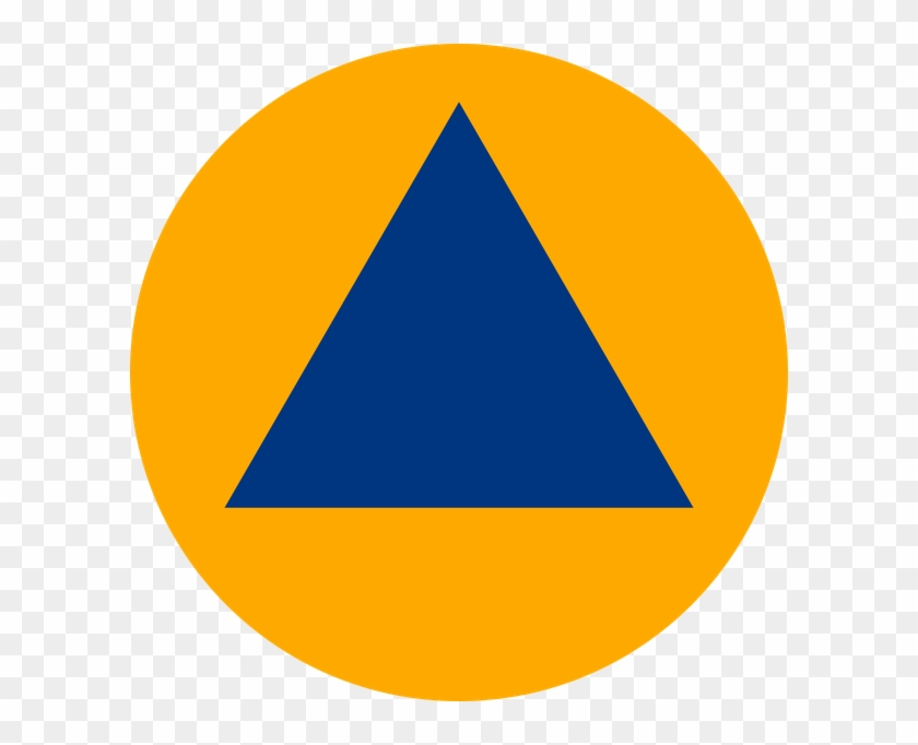 The Modern International Civil Defense Symbol - Civil Defence Ireland Logo #720231