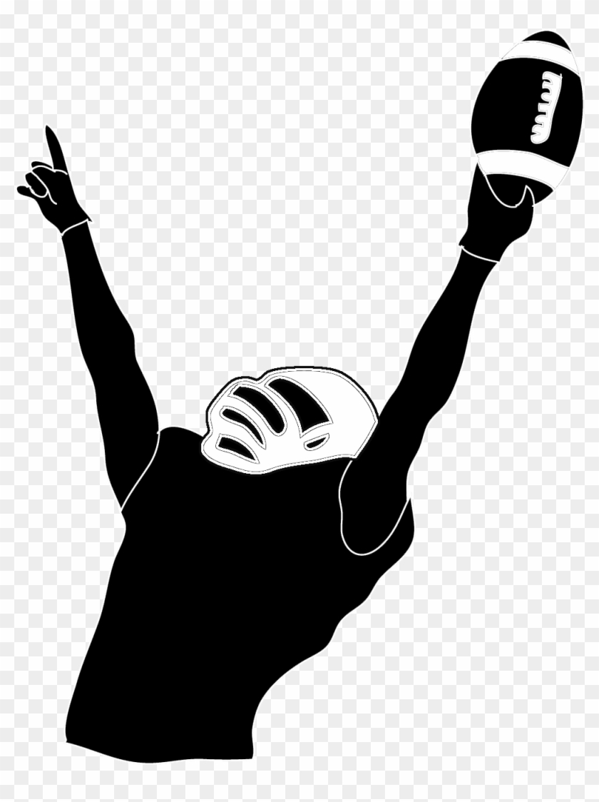 Football Player Clipart Transparent Background - Football Player Silhouette Clipart #720329