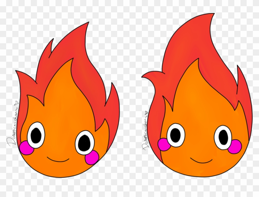 Calcifer Stickers By Domenica-chan999 - Cartoon #720403