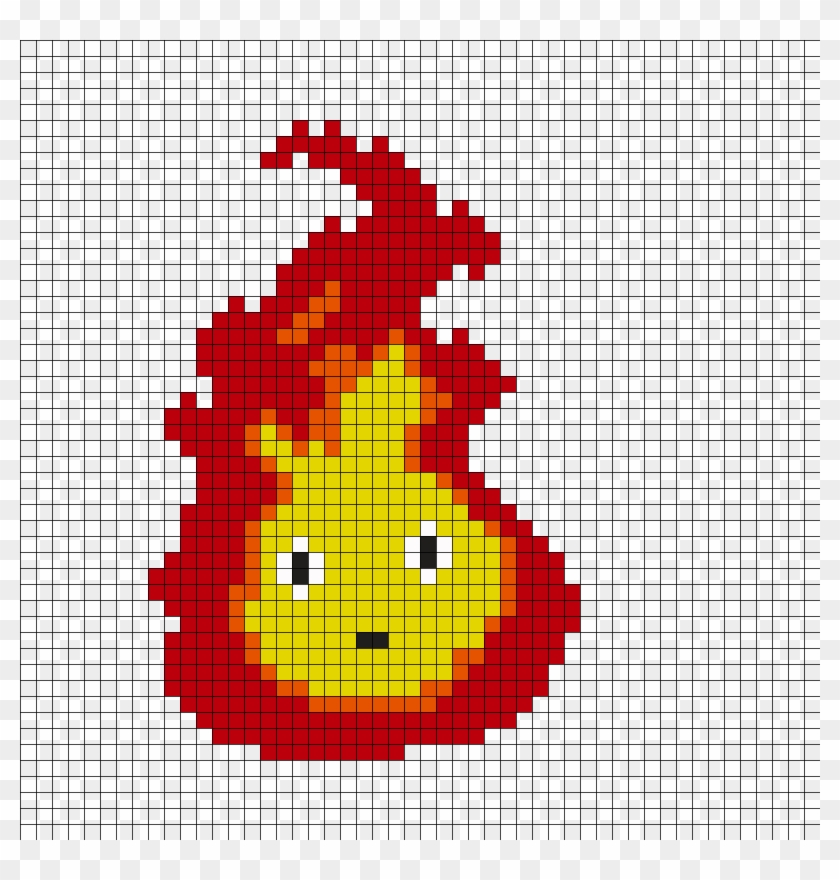 Calcifer Perler Bead Pattern - Calcifer Bead Pattern #720424